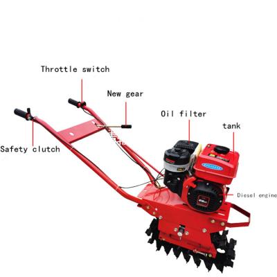 China Diesel Farms 176 Air-cooled Power Farm Small Tiller Multifunctional Mini Tiller for sale