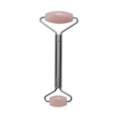 China Face Skin Care Rose Jade Roller Metal Massager 100% for sale