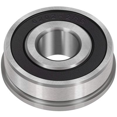 China Gokart Deep Groove Ball Bearing Flange Bearing 6202 F6202 2RS Gokart Flange Bearing for sale