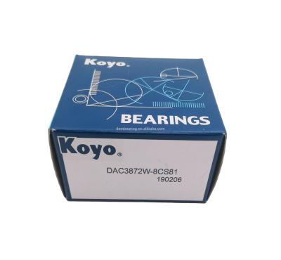 China Original car KOYO automotive bearing DAC3872W-8CS81 wheel hub bearing AC3872W-8CS81 size38X72X36mm for sale