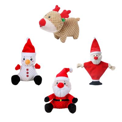 China Pet Stored Toy Dog Christmas Toy Durable Interactive Soft Plush Christmas Dog Toy for sale