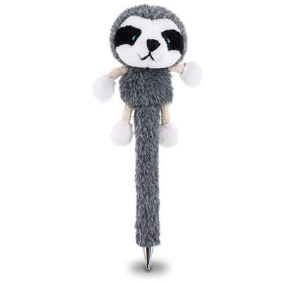 China Amazon Hot Sale Custom Cute Fun Animal Ballpoint Pen With Cute Soft Sloth Sound Doll for sale