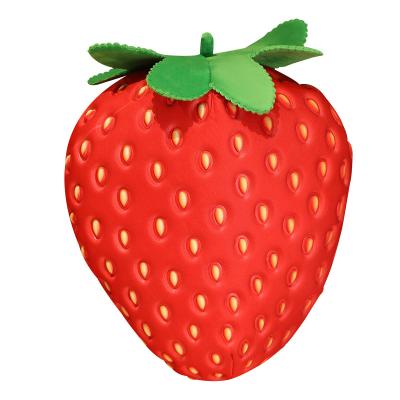 China New Popular Original Berry Fruit Shaped Pillow 2022 Realistic Large Strawberry Plush Pillow for sale