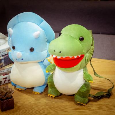 China High Quality Durable Animal Plush Toy Cute Dinosaur Backpack From Chinese Factory Cute Fun for sale