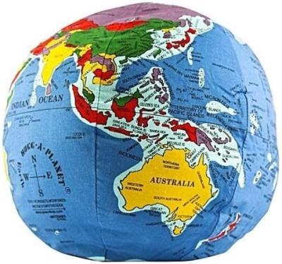 China Educational Plush Toy Creative Plush Toy Globe for Kids Teens Earth Plush Educational Tile for sale