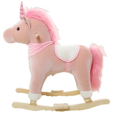 China Amazon Children Adult Toy Battery Pluggable Unicorn Rocking Chair Interesting Hot Selling Animal Stuffed Toy for sale