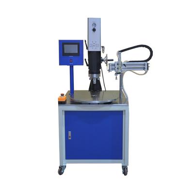 China Automatic Product Turntable Spin Heat Welding Robot Arm Ultrasonic Plastic Welding Machine for sale