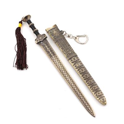 China China Zinc Alloy All Metal Toy Sword Chinese Famous GouJian Small Sword 22cm 116g for sale