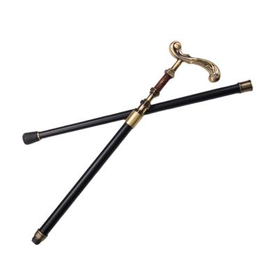 China Europe Metal Alloy Splicing Walking Stick Patterned Wavy Cane 95cm 0.55kg for sale