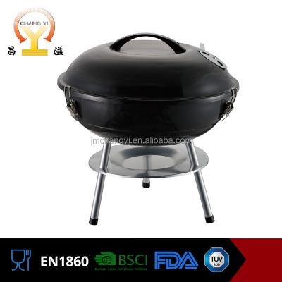 China New 2016 Style Easily Assembled Exit Door 14 Inch Mini Zin Custom Stainless Porcelain Kettle Grill Round Barbecue for sale