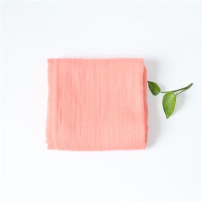 China Solid Color Disposable Muslin Wrap Blankets Custom Wrapping Muslin Baby Wrap Blanket Wraps for sale