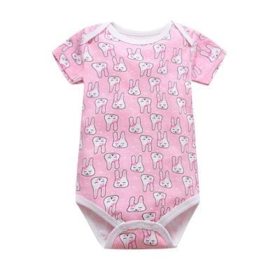 China Free Sample Baby Bodysuit Sleeves Baby Rompers 100% Cotton Newborn Baby Clothes Romper Babies Boy's Rompers for sale