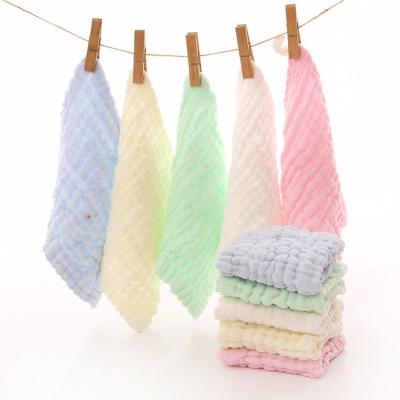 China 100% Antibacterial Baby Towel Cotton Muslin Towel Handkerchiefs Four Layers Wipe Towel for sale