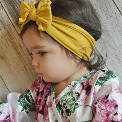 China Large Toddler Infant Turban Bow Knot Headband For Newborn Baby Toddler Headwraps Wholesale Infant Infant Headband Headwraps for sale