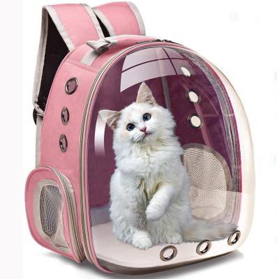 China Breathable Pink Puppies Travel Carry Bag, Space Capsule Small Pet Carrier Backpack, Cat Backpack Carrier Windows Bubble Bag for sale