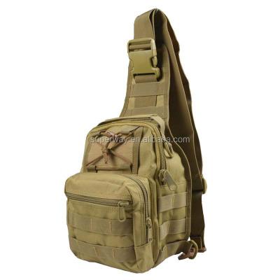 China RFID Waterproof Sport Military Tactical Bag Camouflage Small Chest Bag With Molle Outdoor Travel Hiking Camping Bag for sale