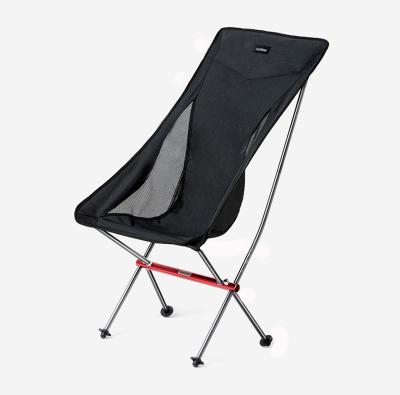 China Best Selling Good Quality Ultralight Lounge Chair, Outdoor Portable Camping Chair Aluminum Backrest, Moon Ultralight Folding High Back Chair for sale