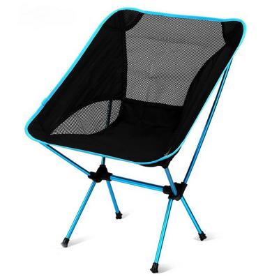 China Ultralight Ultralight Portable Camping Chair, Hot Sale Heavy Duty 150kgs Capacity Beach Chair, Outdoor Lightweight Moon Folding Chair for sale