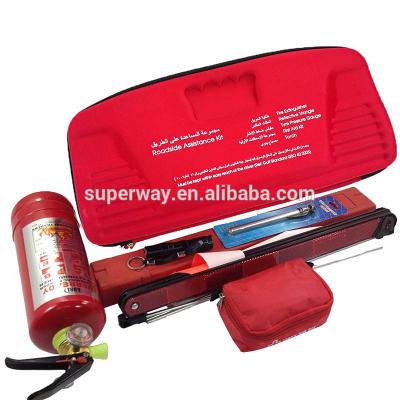 China Car Emergency EVA BOX SW2106 Fire Extinguisher Car Roadside Emergency Kit for sale