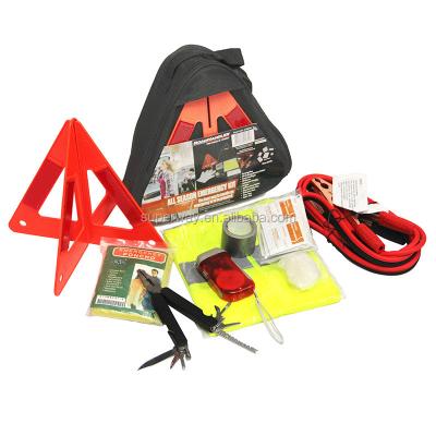 China Triangular Car Emergency Reflector Bag Emergency Car Safety Kit for sale