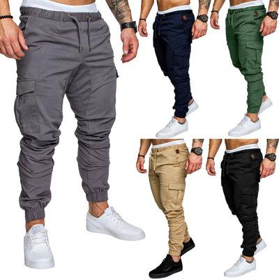 China 2021 Anti-Wrinkle Mens Trousers Cargo Pants Casual Plus Size Mens Trousers for sale