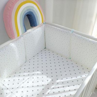 China Folded Hot Sale 100% Cotton Baby Crib Bumper for sale