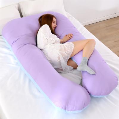 China Cheap Full Price Soft Body Cooling U Shaped Maternity Pillow For Pregnant Women for sale