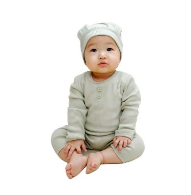 China 95% Cotton Long Sleeve Romper Newborn Infant Boy Girls Knitting Winter Lovely Cute Solid Color Overalls Clothes 0-18M for sale