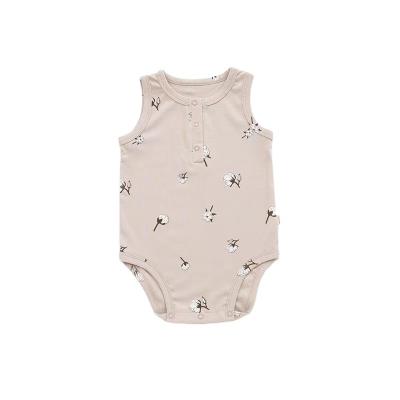 China Baby Boys Anti-Shrink Newborn Infant Bodysuit Baby Clothes Romper Boy 100 Cotton for sale