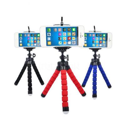 China Mini Portable Flexible Sponge Octopus Tripod Stand Mount With Holder For  Hero 3 3+ 4 4s Phone Nikon for sale