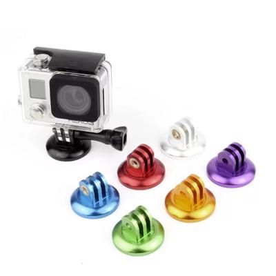 China Universal Aluminum Alloy Tripod Mount Adapter For  Hero 4 3+ 3 4 Session Xiaomi yi SJ4000 SJ5000 for sale