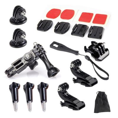 China  Accessories Set 3 Way Adjust Arm Tripod Mount Adapter Quick Base For SJCAM SJ4000 SJ6000  4 3 Xiaomi Yi 4K for sale