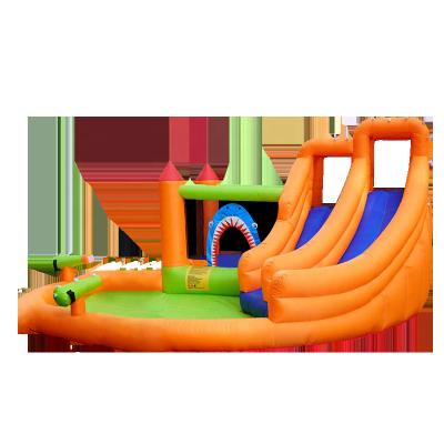 China Adult Bouncy Jumping Bouncers Water Slide Obstacle Course Entertainment Small Bounce House Outdoor Commercial Inflatables Castle For Outdoor for sale