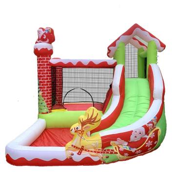 China Bounce House PVC+Oxford Cloth Jumping Castle Bouncer Water Slide Pastel Pink Commercial Inflatable Bouncing Kids for sale