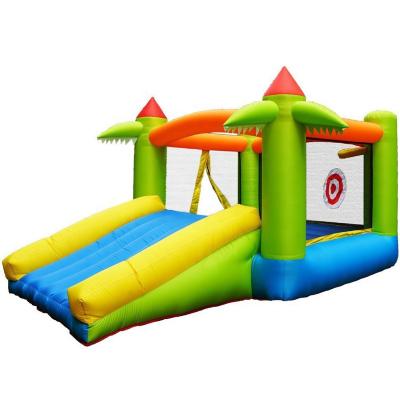 China PVC+Oxford cloth comercial bounce house jumping castle bouncing games combo fan ready to ship sale Canada for adults for sale