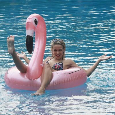 China Public Swimming Pool Flamingo Swim Float Large Product Inflatable Swing Ring Inflatable Large Toys for Kids and Adults Rose Gold Inflatable 1pc for sale