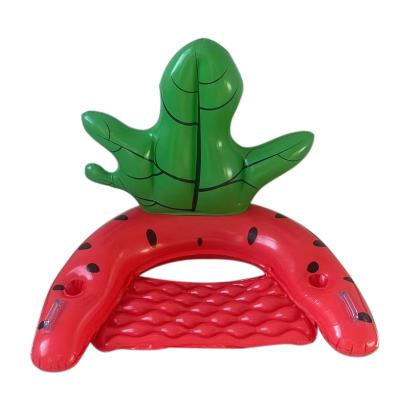 China New Inflatable Water Play Watermelon Pool Hammock Lounger Pool Float Lounger For Adults for sale