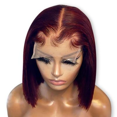 China 2021 Wholesale 2021 Cuticle Short Hair Bob Wig 6 Inch Brazilian Hair T-Part Wigs for sale