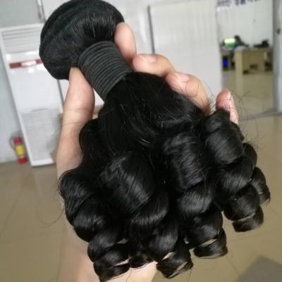 China Full Cuticle Hair Wholesale Seller Cuticle Lined Virgin Hair Loose Wave Hair Double Weft Bundle for sale