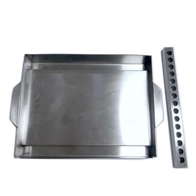 China General use for gas barbecue grill and induction cooker with stainless steel griddle plate for sale