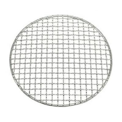 China Stainless Steel Dustproof Round BBQ Cooking Grill Mesh Welding Stamping Woven Net for sale