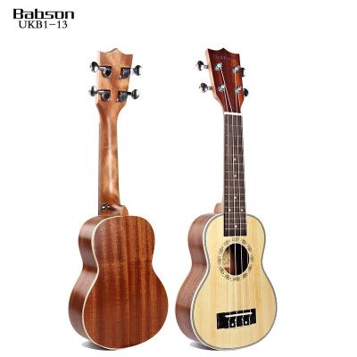 China Stylish Hot Sale UKB1-13 China Factory Wholesale OEM Cheap Acoustic Ukulele Tenor 21 Inch for sale