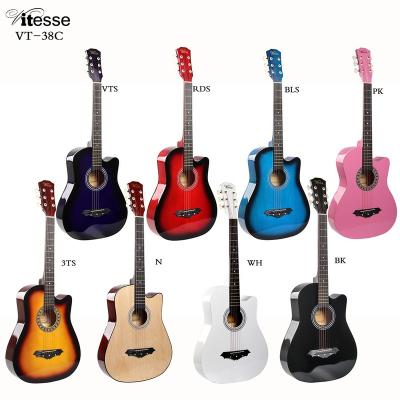 China Basswood VT-38C Beginner Guitar Practice Basswood Price Instruments Hot Selling Instruments Guitar Good Gear for sale