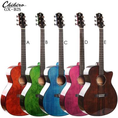 China GX-B2S Impeccable Chihiro Acoustic Guitar Hot Selling 6 Strings Korean Import Guitar Strings China Guitar for sale