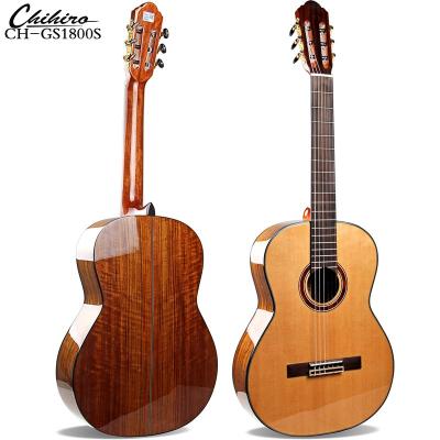 China Solid Fir Top and High End Full Size Classic Walnut Solid Spruce Back 39 Inch Classical Guitar for sale