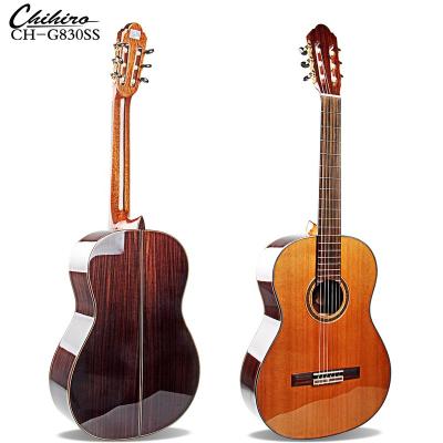 China Cedar Factory Solid Price 39 Inch Full Cedar Top Rosewood Back Solid Wood Classical Guitar With EQ for sale