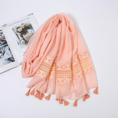 China Soft Touch Feeling Lady Warm Infinity Scarf Acrylic Winter Knit Scarves Fashion Women Hijab Cotton Lace Head Scarf New Scarves For Lady for sale