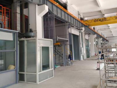 China BZB 90min set Painting Production Line with Water Curtain Paint System for sale