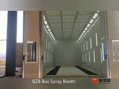 Customized Bus Spray Booth With Fan On Top Side Exhaust Paint Room