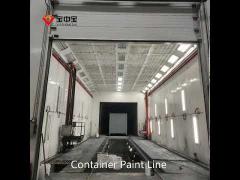 Shipping Container Spray Booth Paint Line For Standard Container